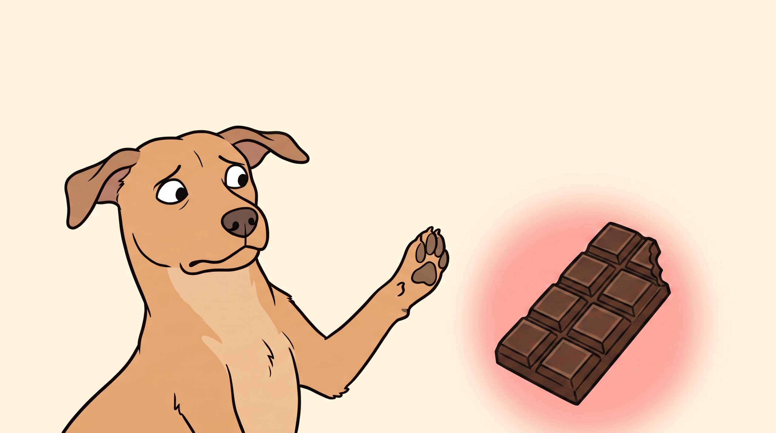 Chocolate para perros — No, tóxico