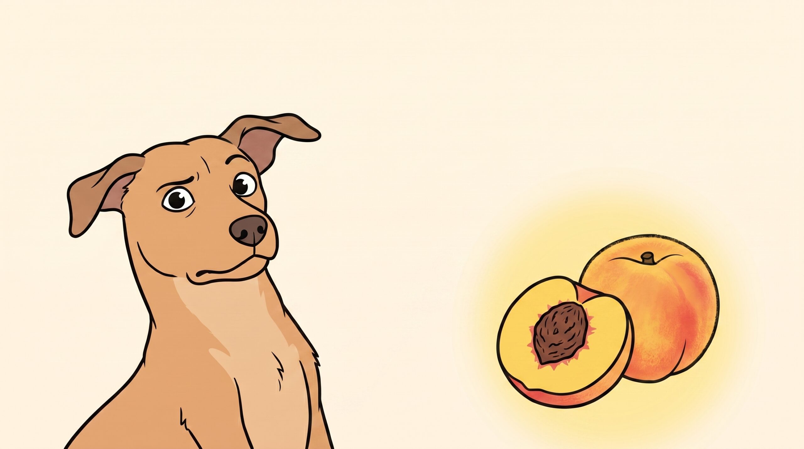 Durazno para perros — Si la pulpa, JAMAS el hueso
