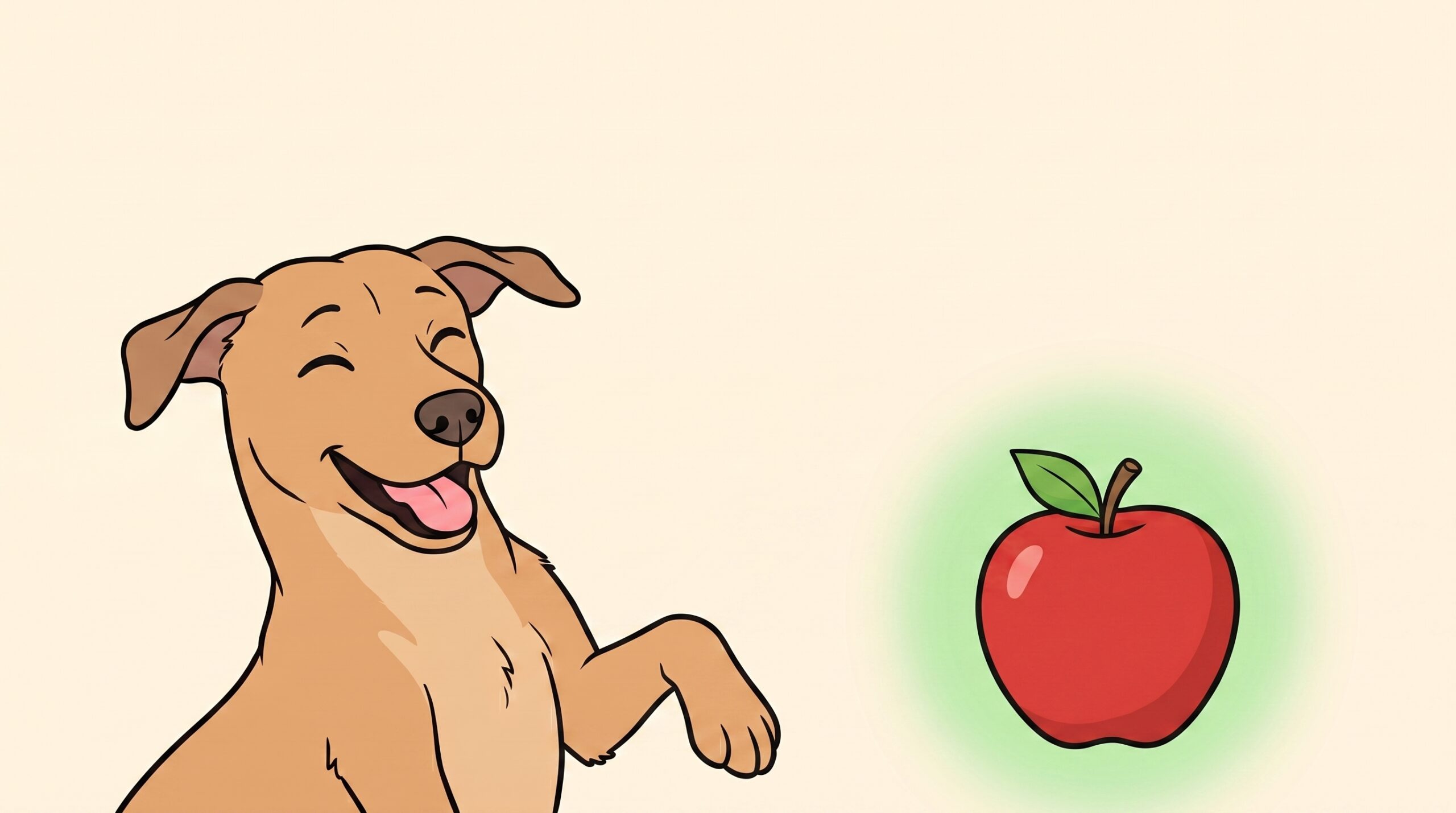 Manzana para perros — Sí, sin semillas ni core