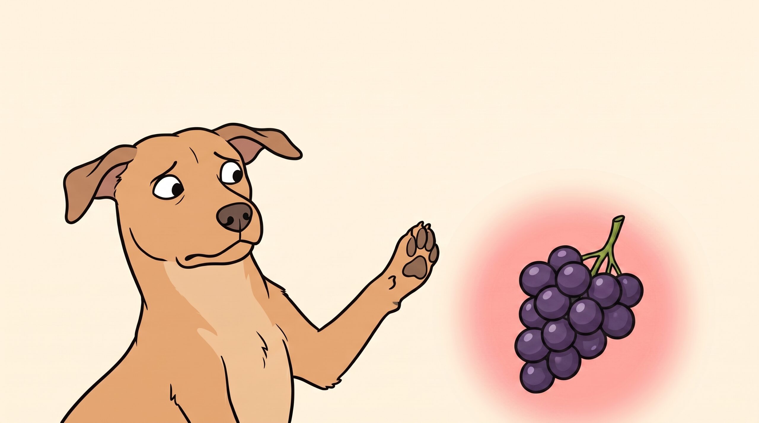 Uvas para perros — No, tóxico grave