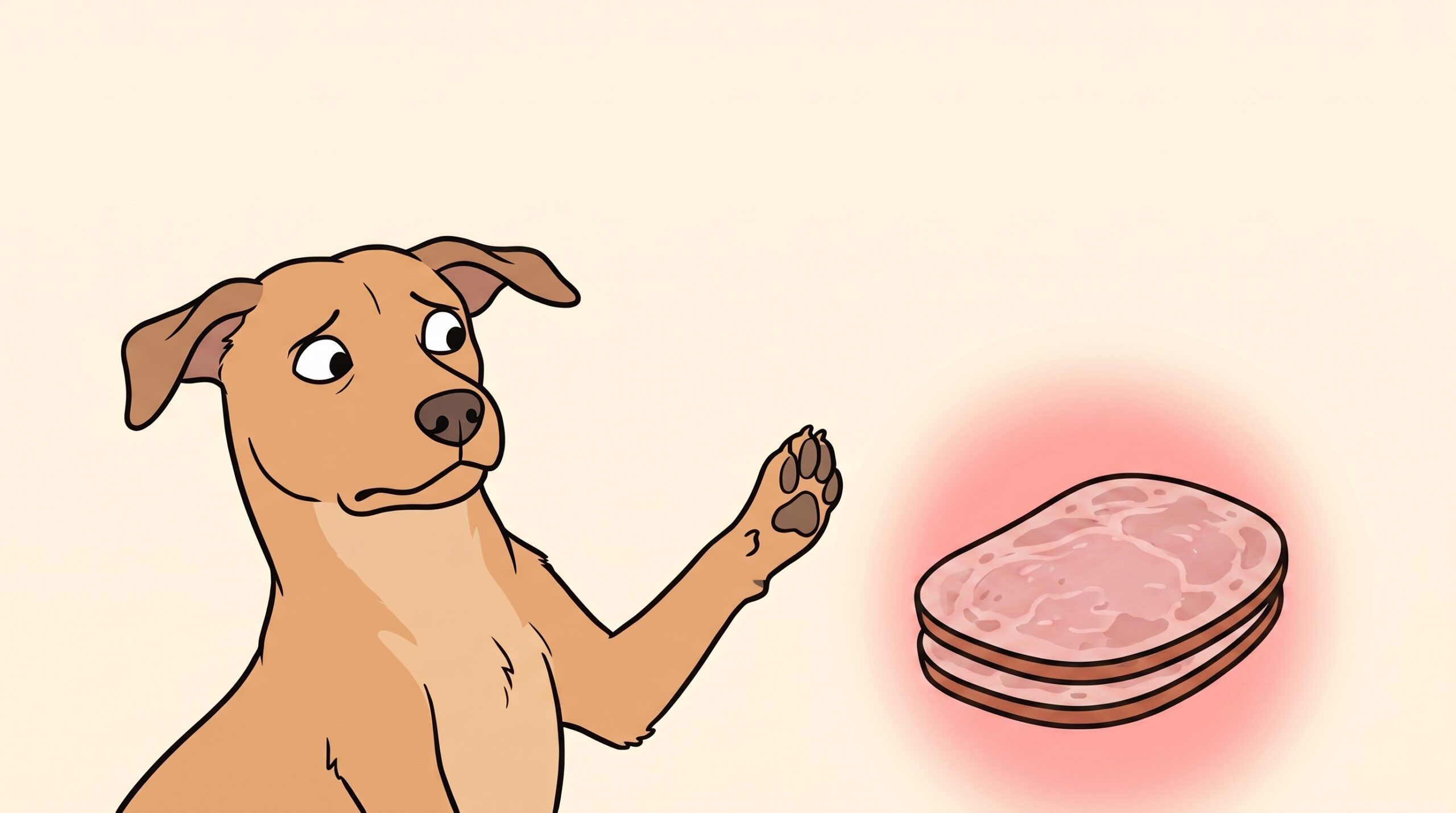 ¿Los perros pueden comer jamón? para perros — No: sodio extremo + nitritos + grasa procesada