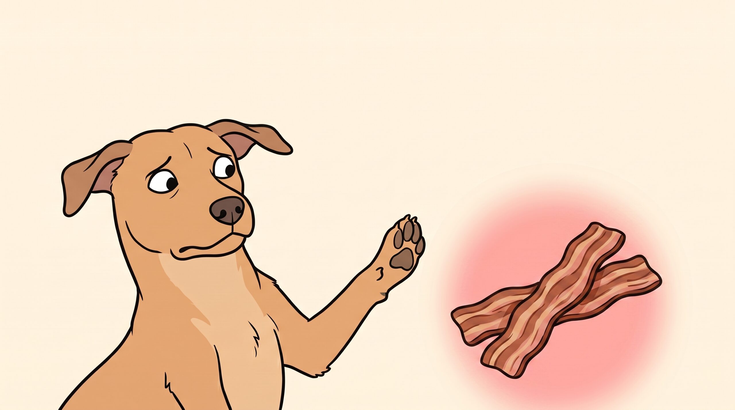 ¿Los perros pueden comer tocino? para perros — No: causa #1 de pancreatitis aguda canina